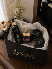 	Saro Cosmetics Premium Beauty Bundle – Facewash, Whitening Cream and 2 Makeup Bases skincare set
