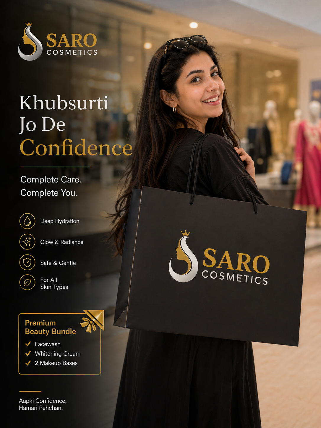 Saro Premium Beauty Bundle complete skincare and makeup routine for all skin types – Pakistan